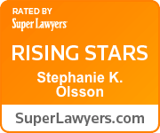 Rated by Super Lawyers Rising Star Stephanie K. Olsson