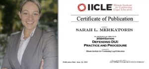 Sarah Merkatoris IICLE Certificate of Publication