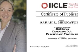 Sarah Merkatoris IICLE Certificate of Publication